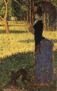 Georges Seurat Walk with the Monkey oil painting artist